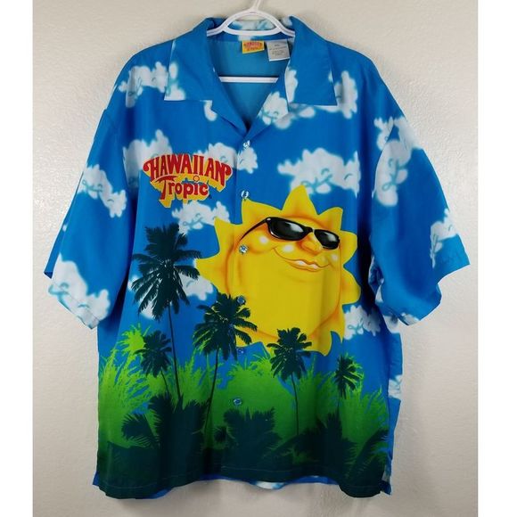 Hawaiian Tropic Other - Hawaiian Tropic Button Up Mens Shirt Sz XXL